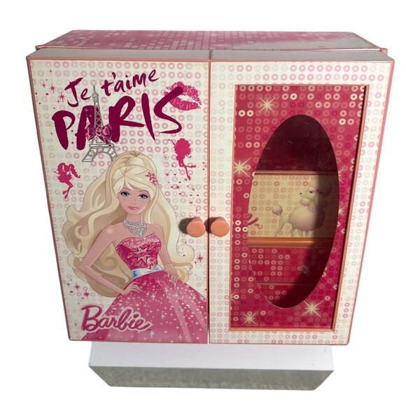 Barbie Wardrobe A Fashion Fairytale Je Taime Paris Jewelry Box - Picture 1 of 14